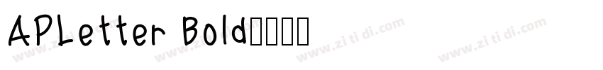 APLetter Bold字体转换